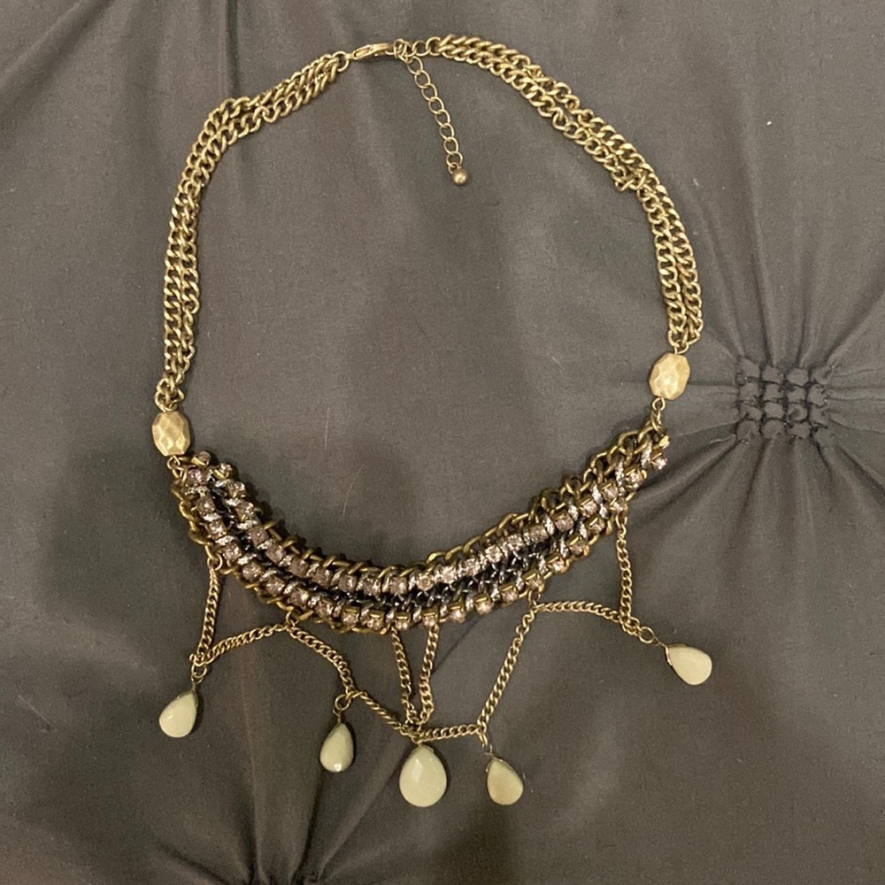 Urban Outfitters choker necklace with light green beads